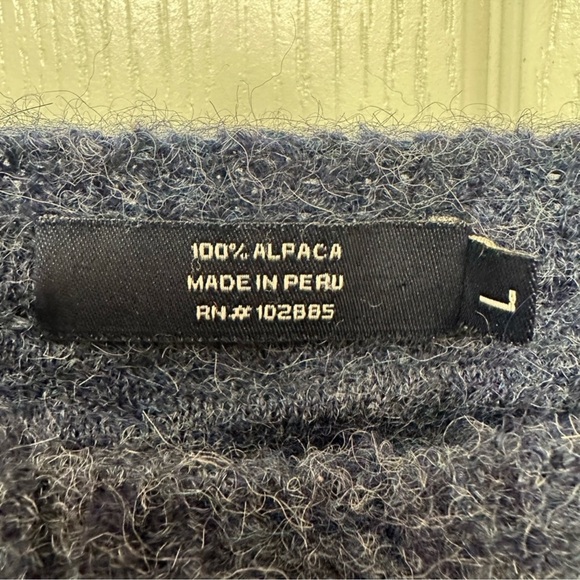 Johnnie Walker 100% Alpaca Sweater Size Large - Picture 6 of 8